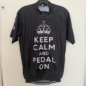 Men’s 21 Grams Keep Calm and Pedal On Short Sleeve Cycling Jersey